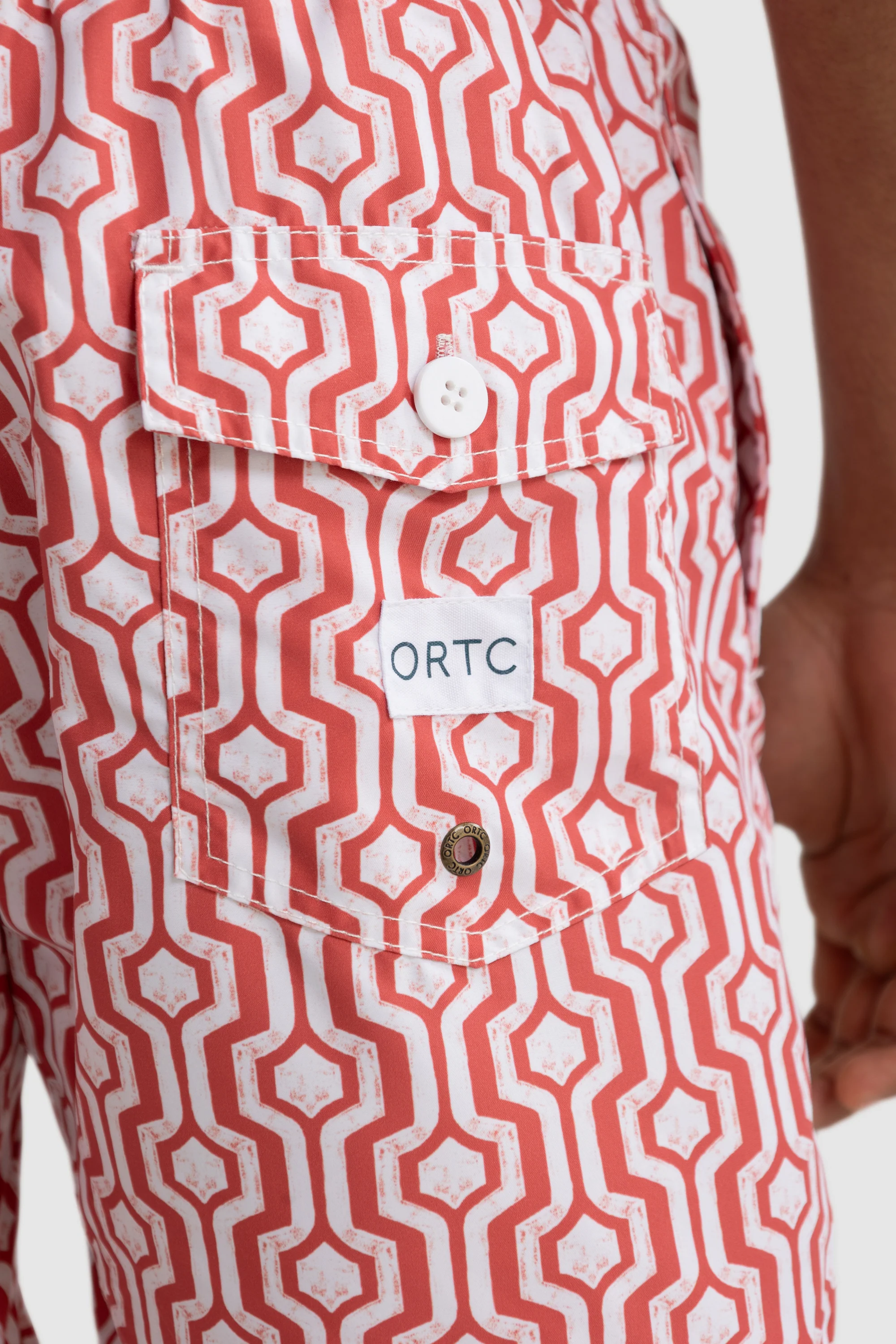 Santorini Swim Shorts Red - Image 8