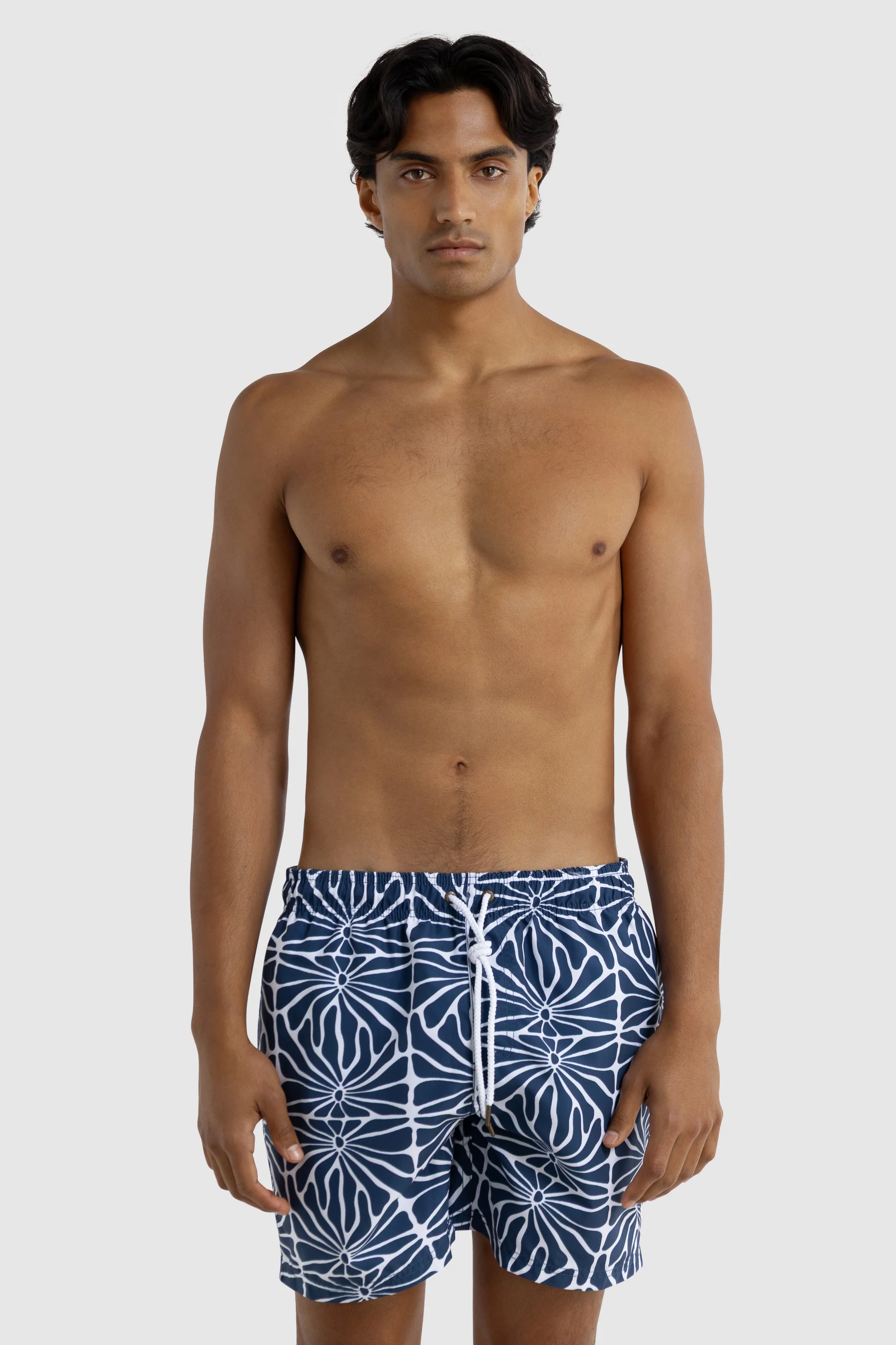 Shelly Tropic Navy Swim Shorts