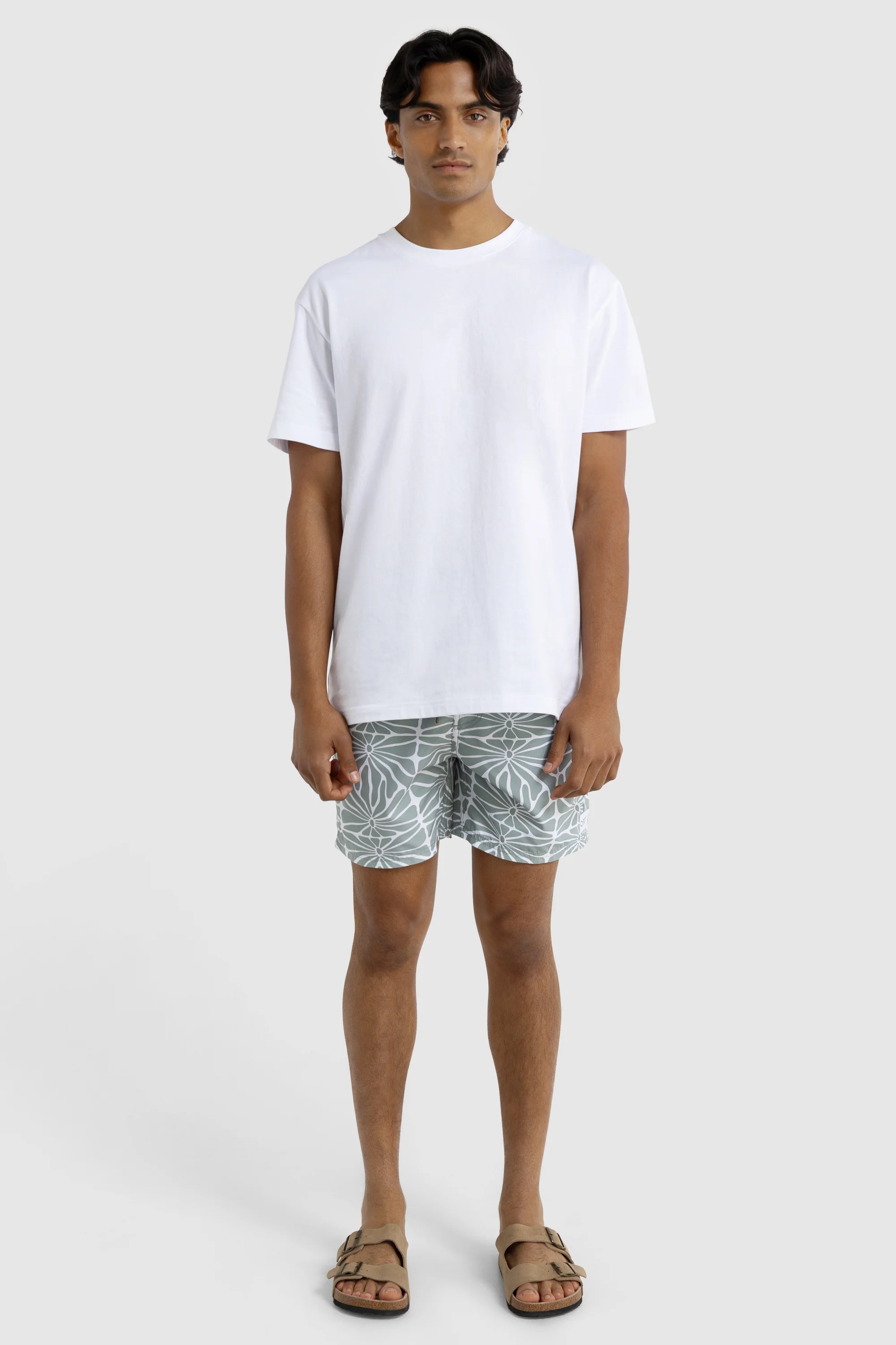 Shelly Tropic Sage Swim Shorts - Image 2