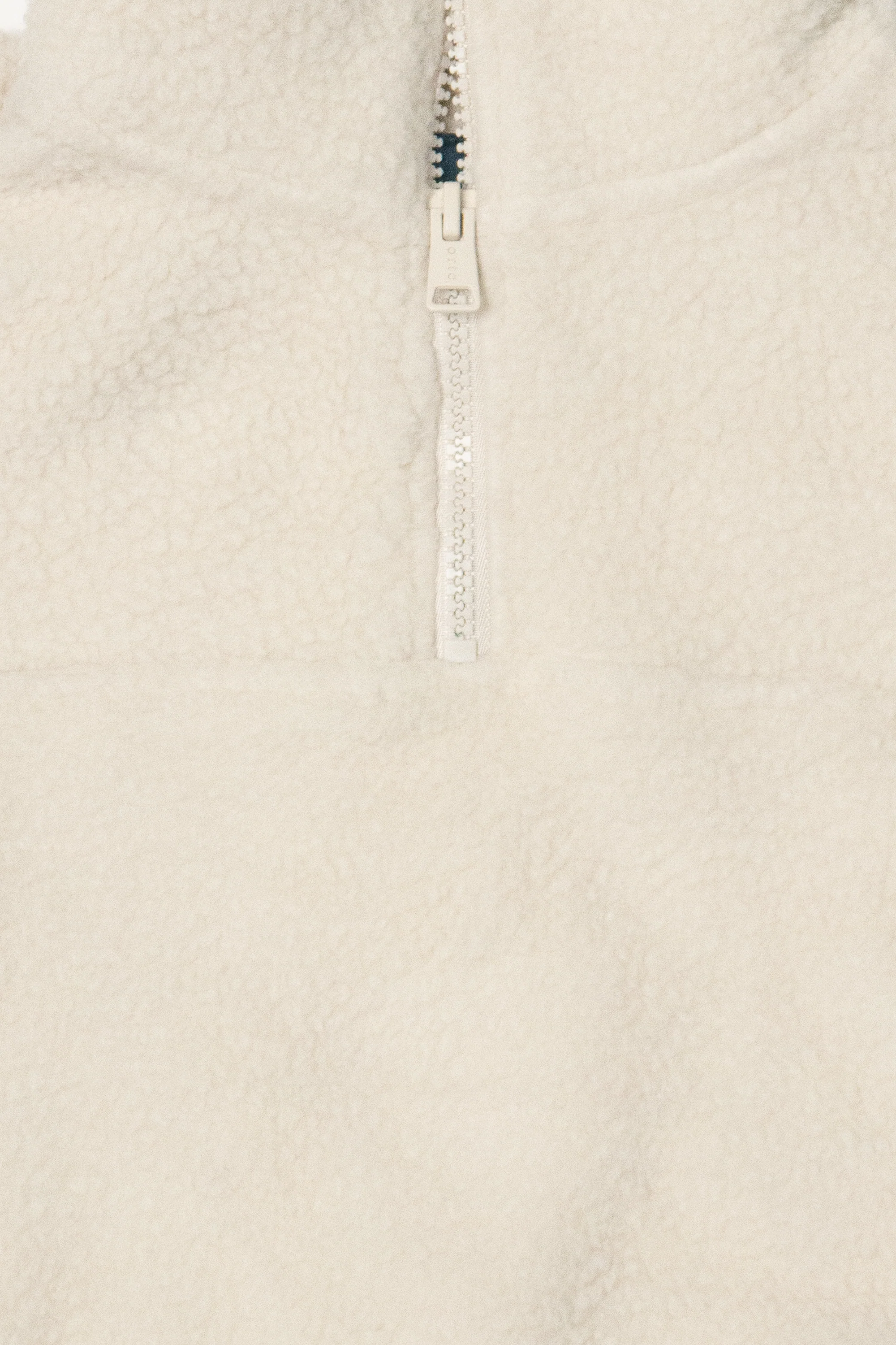 Jnr Sherpa Fleece Quarter Zip Natural - Image 6
