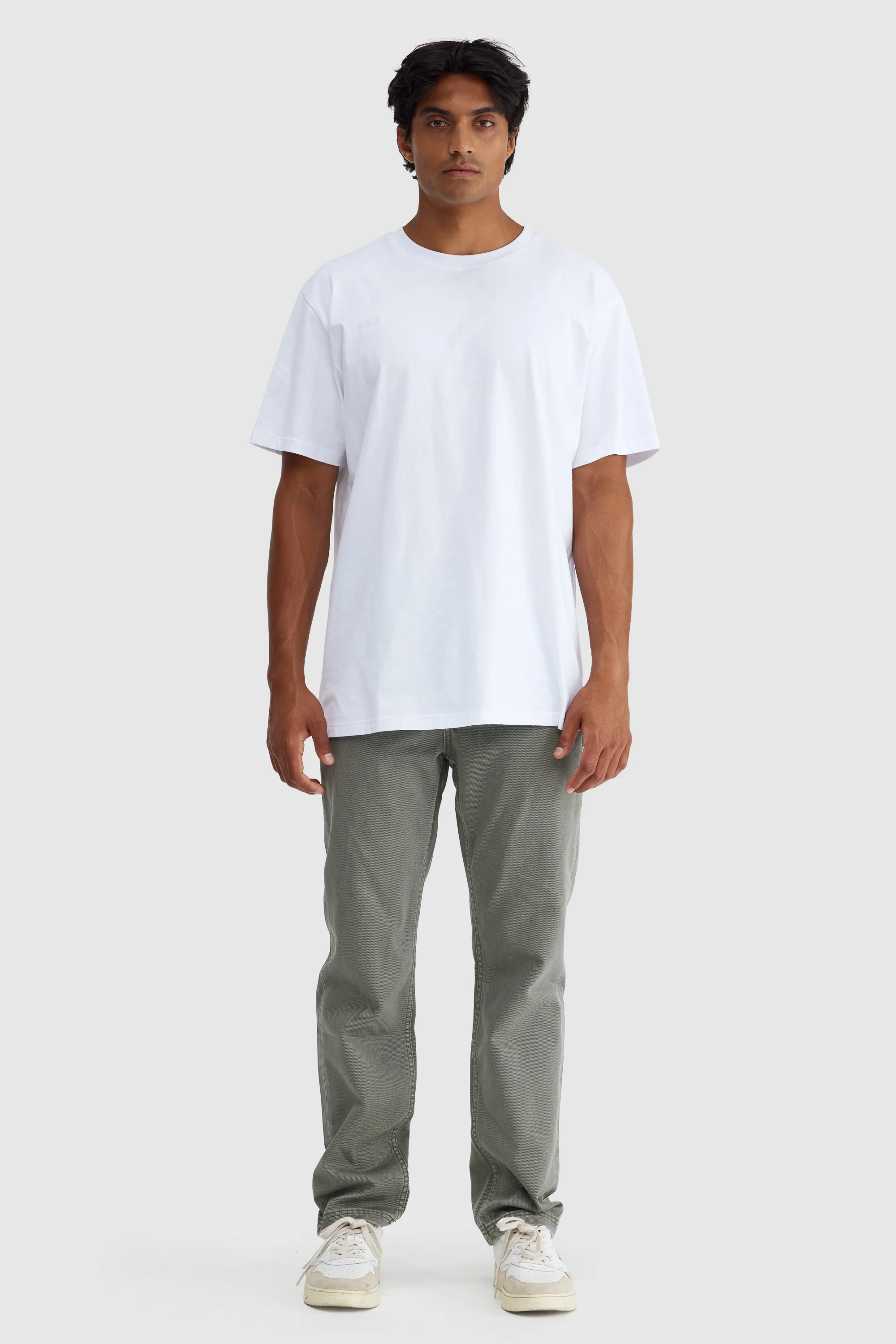 Straight Twill Pants Artichoke Green
