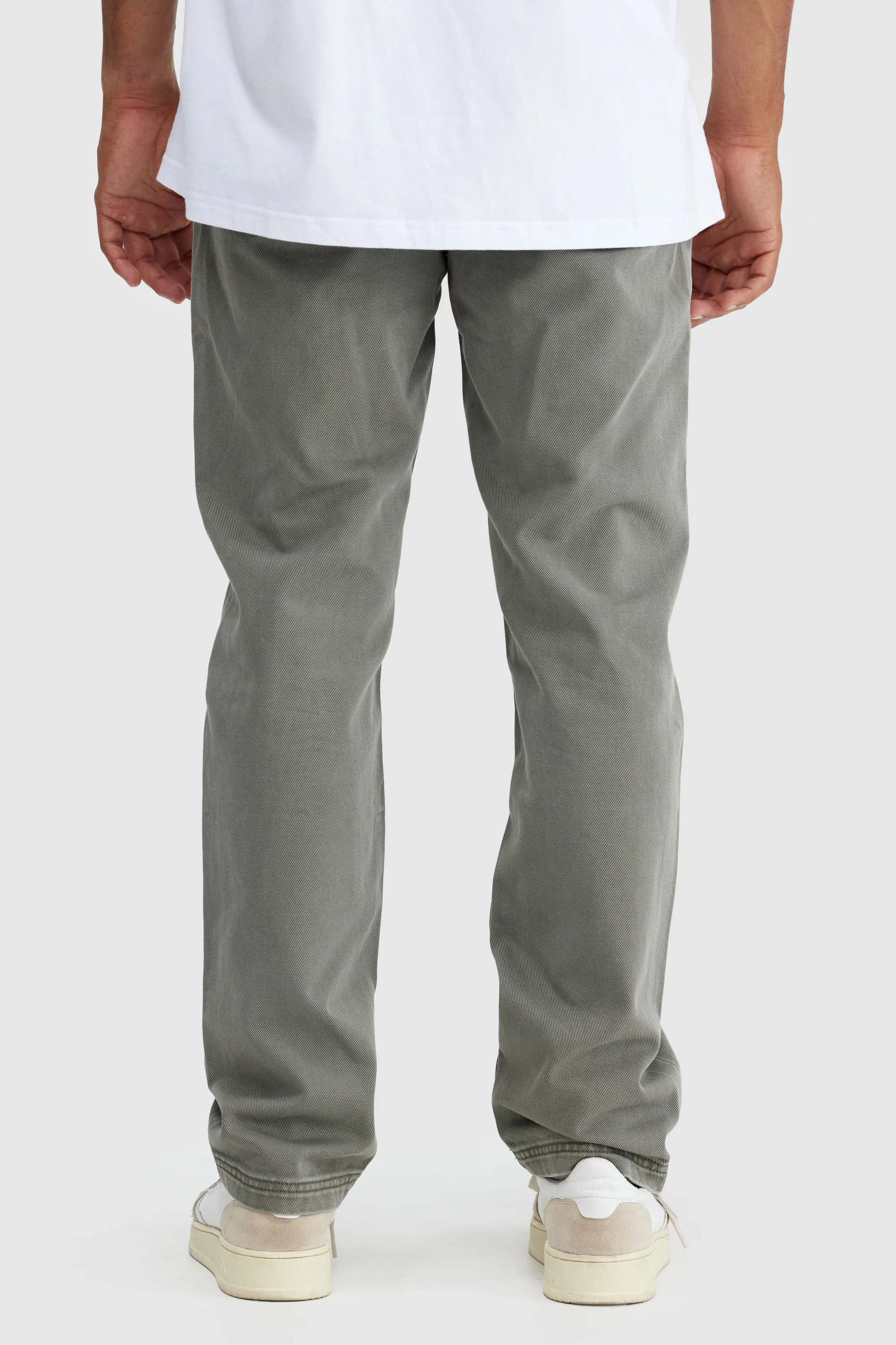 Straight Twill Pants Artichoke Green - Image 6