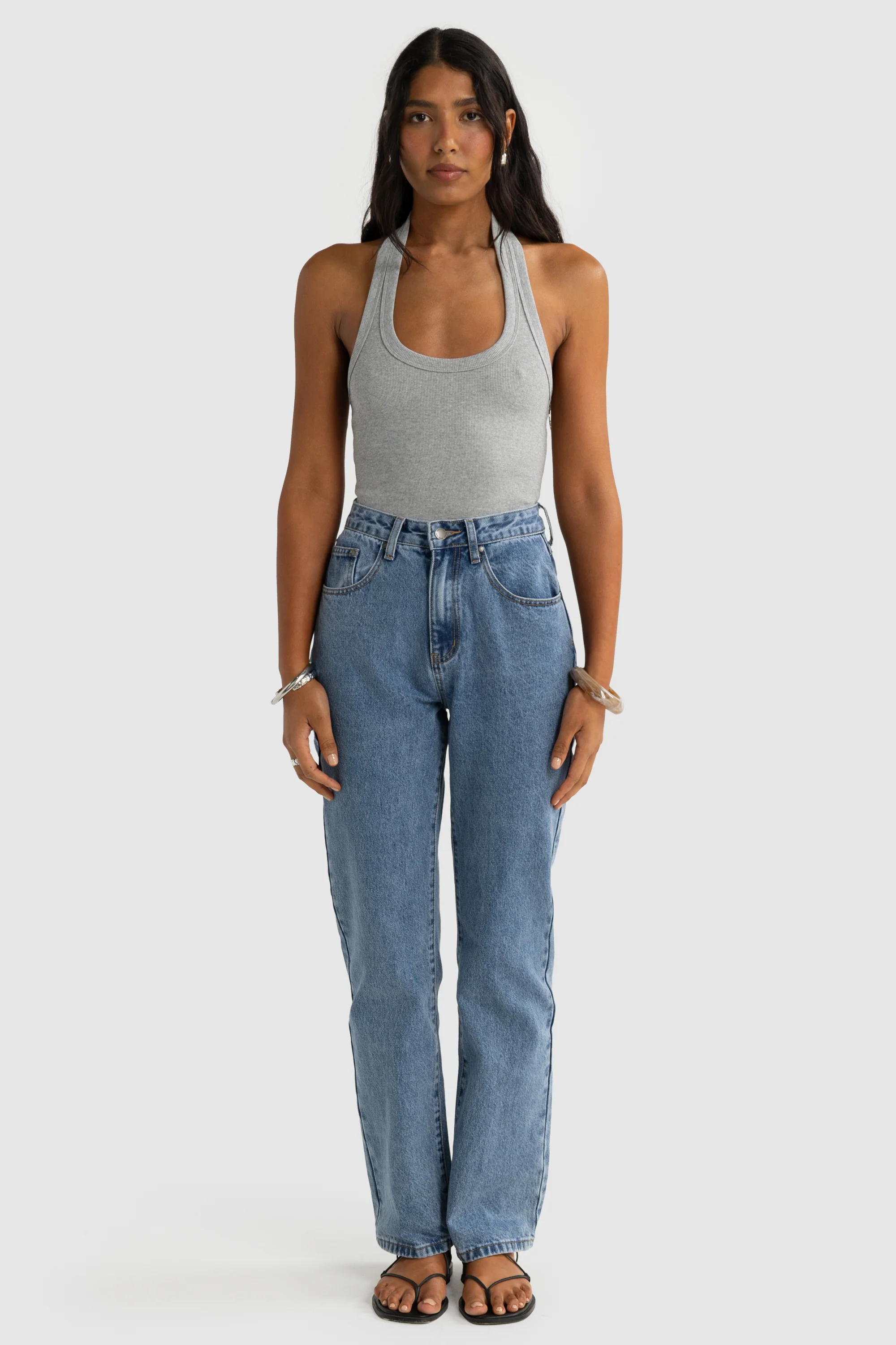 Sunday Halter Tank Grey Marle - Image 5