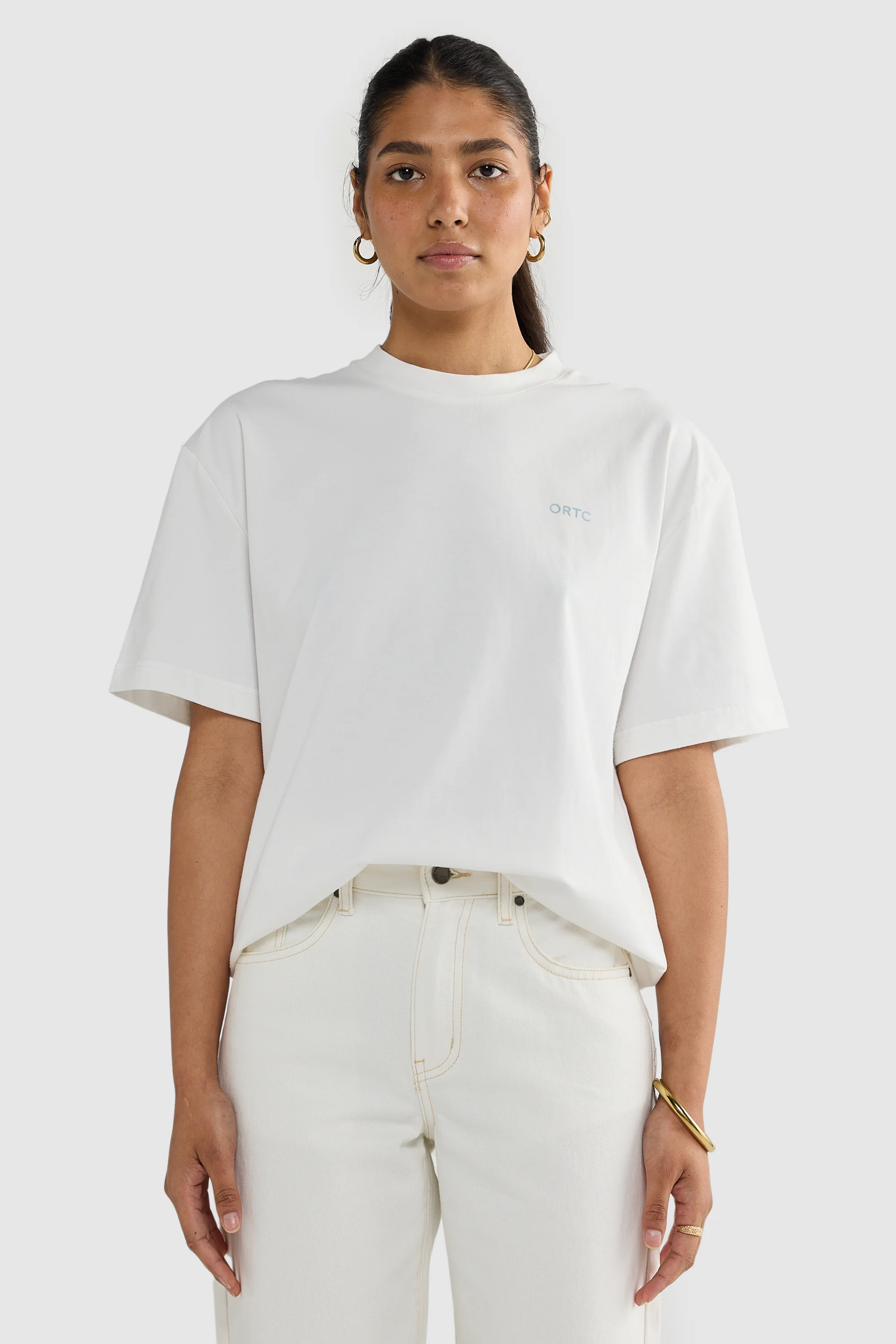 Unisex Shelly Box Fit T Shirt White - Image 7