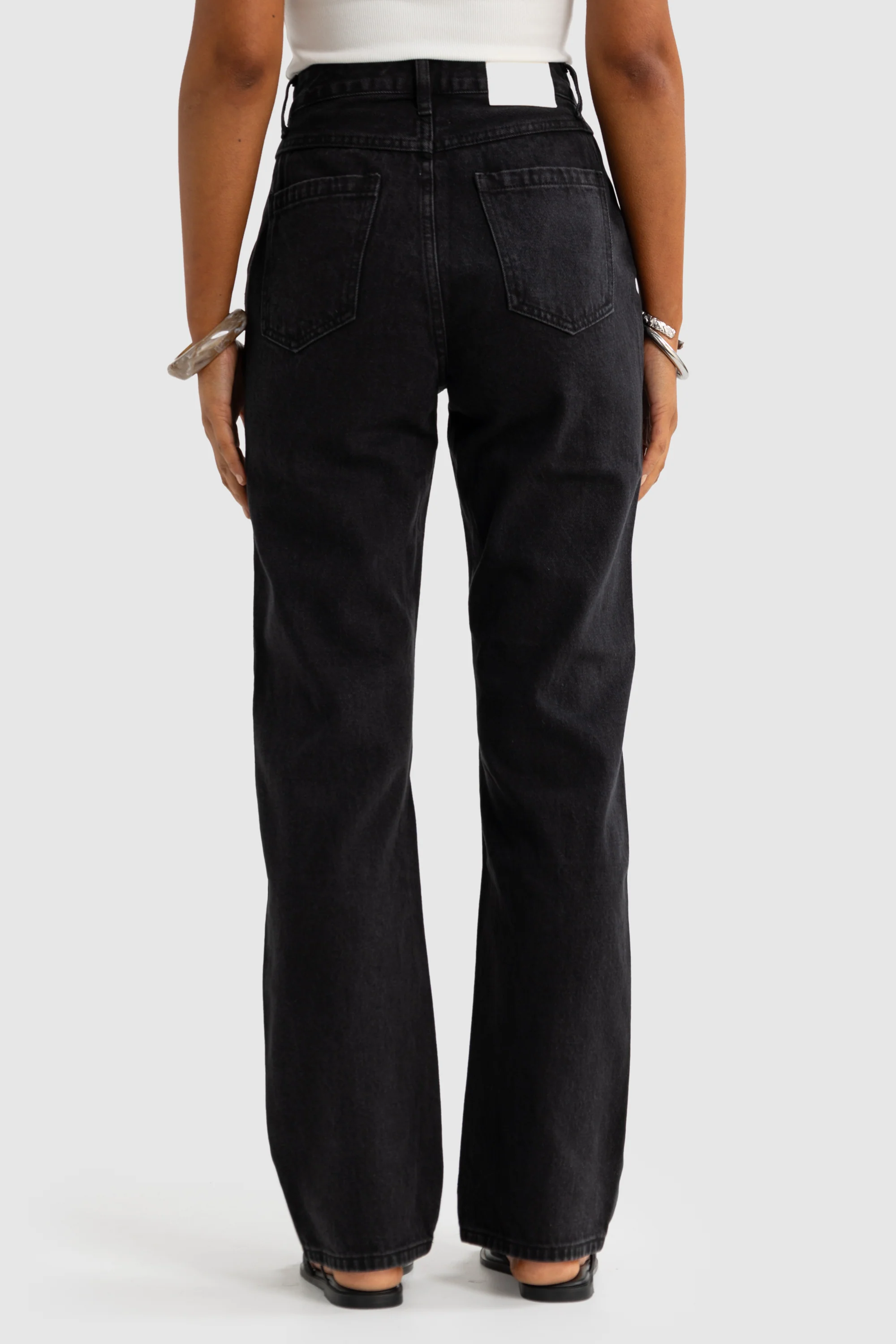 Willow Denim Straight Leg Jean Washed Black - Image 6