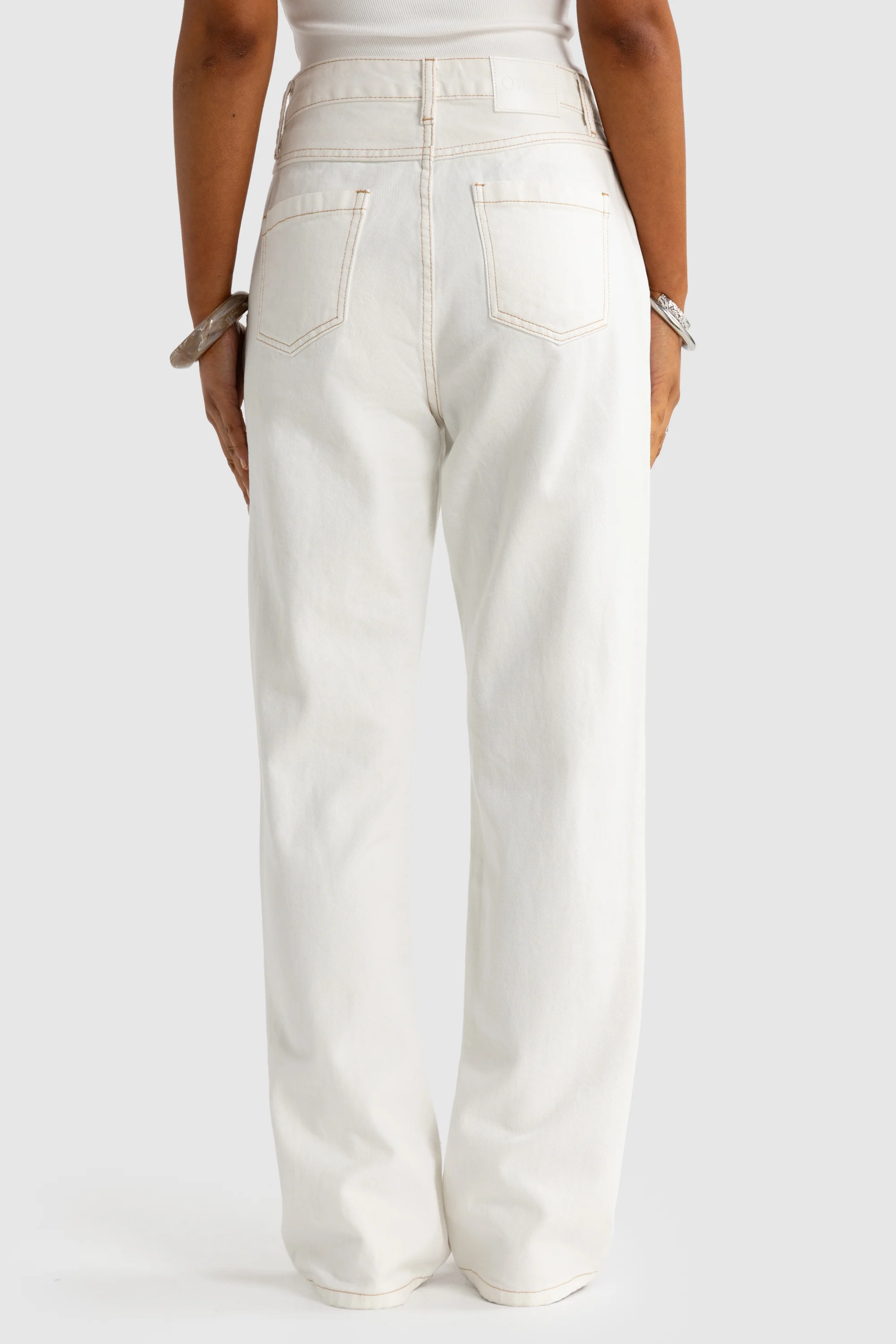 Willow Denim Straight Leg Jean White - Image 6
