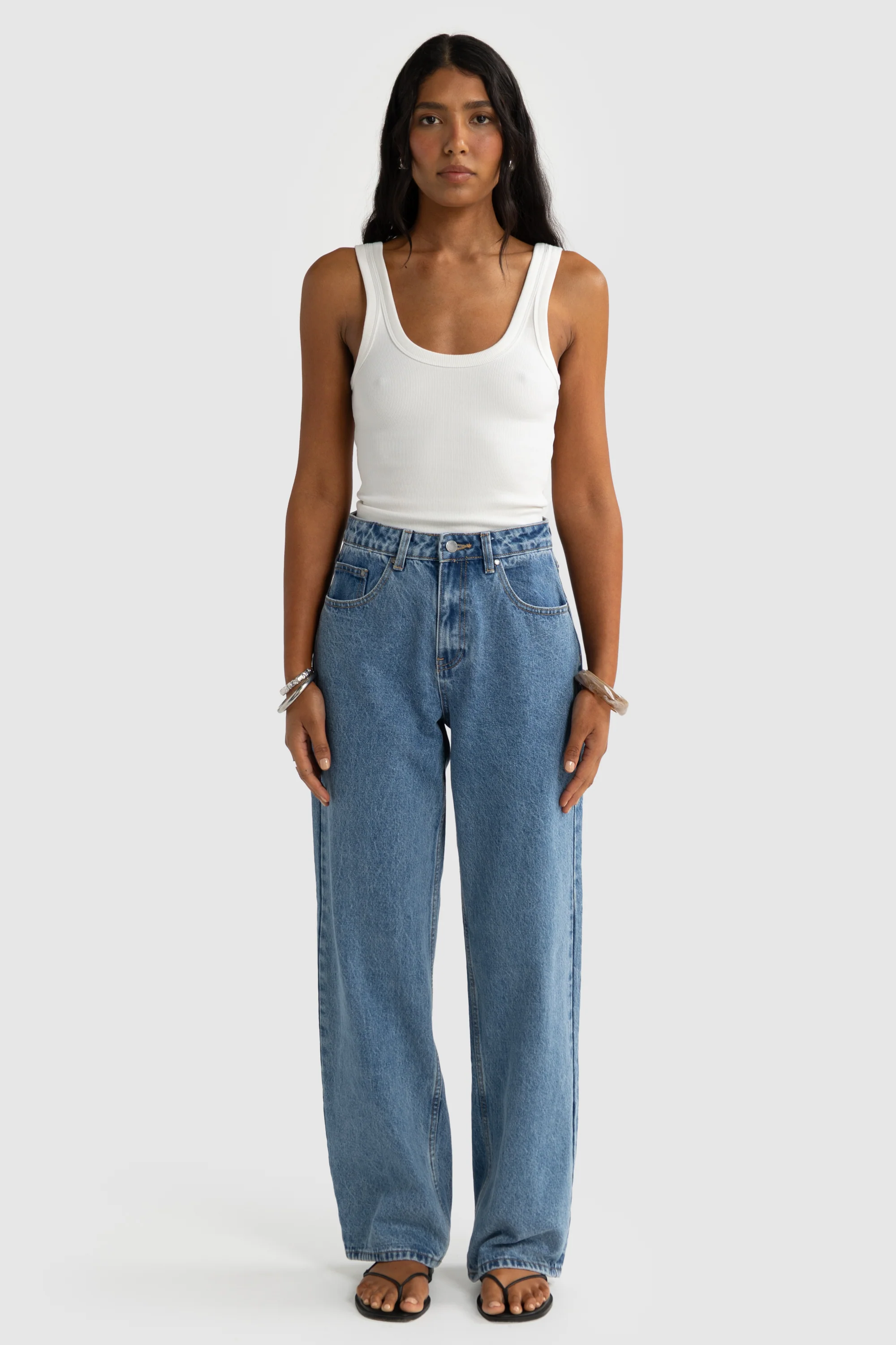 Willow Denim Relaxed Jean Mid Blue