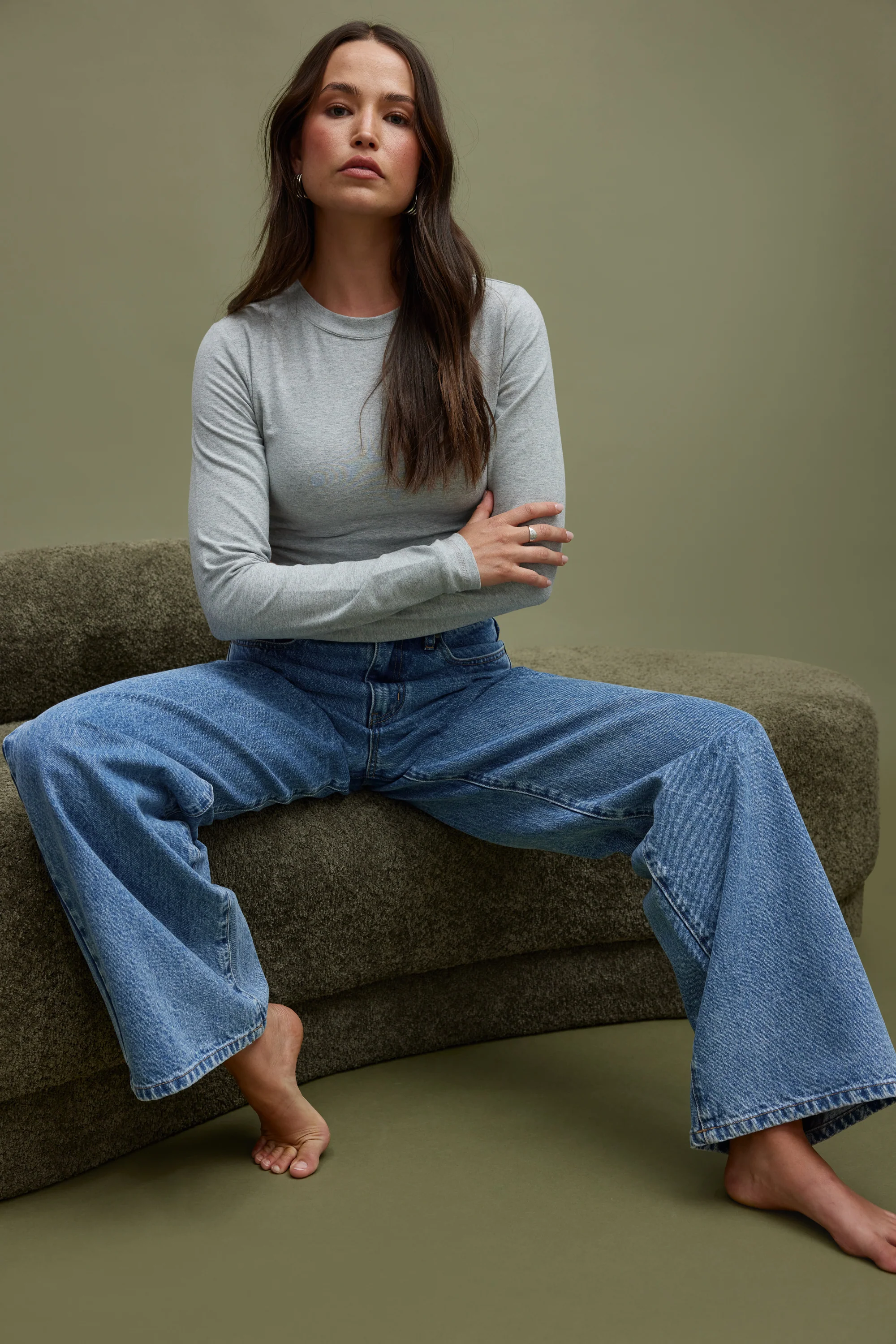 Willow Denim Relaxed Jean Mid Blue - Image 2