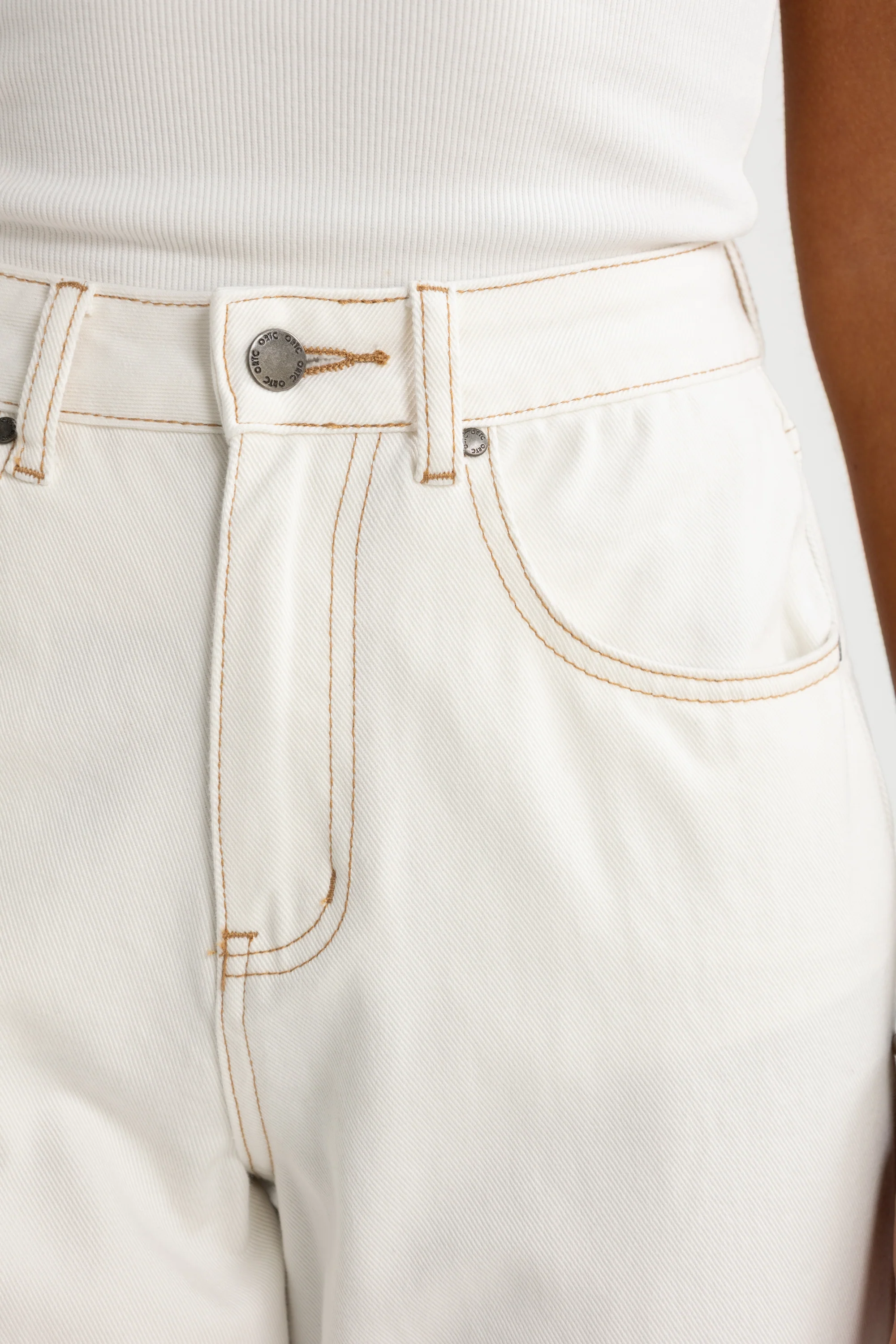 Willow Denim Wide Leg Jean White - Image 4