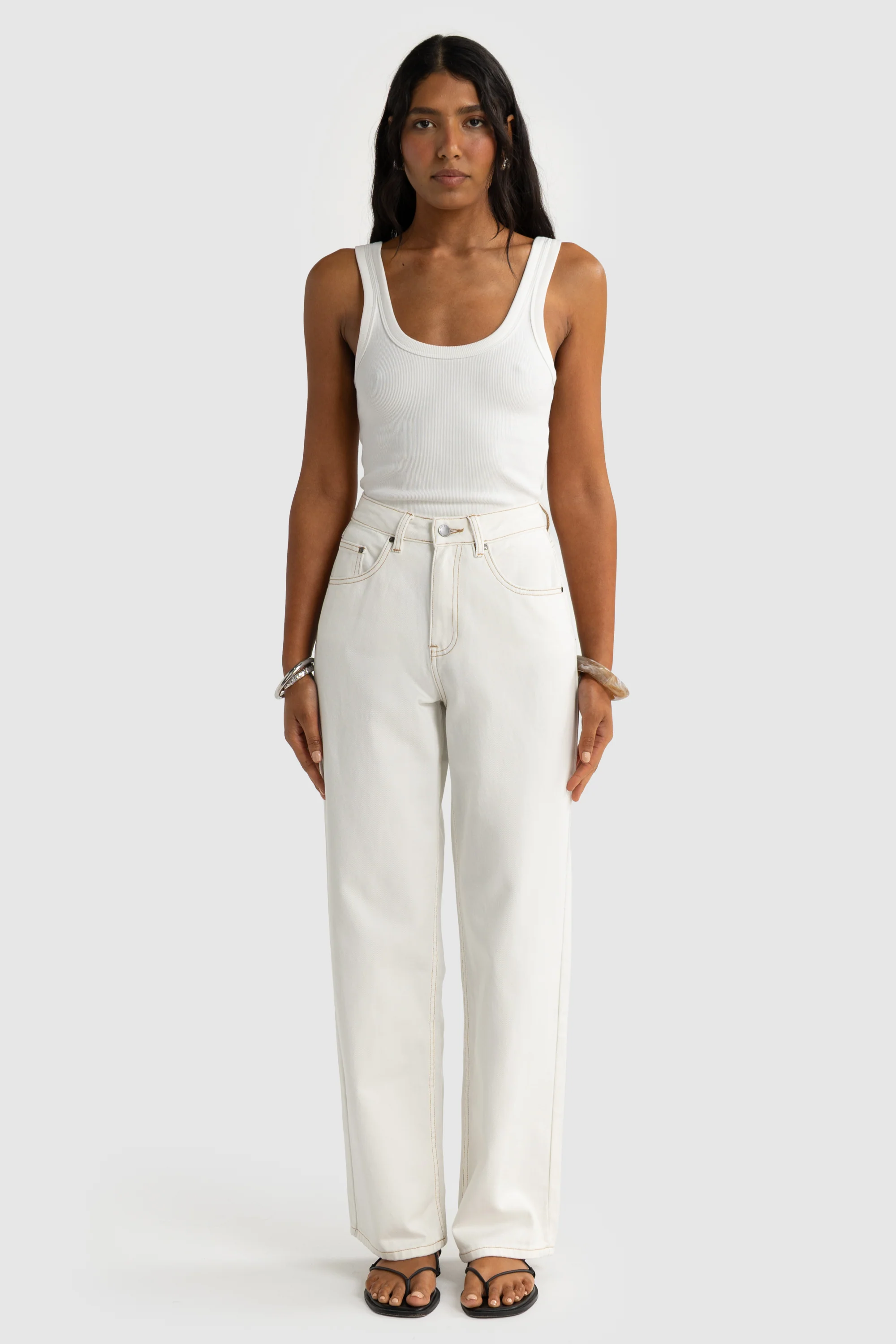 Willow Denim Relaxed Jean White