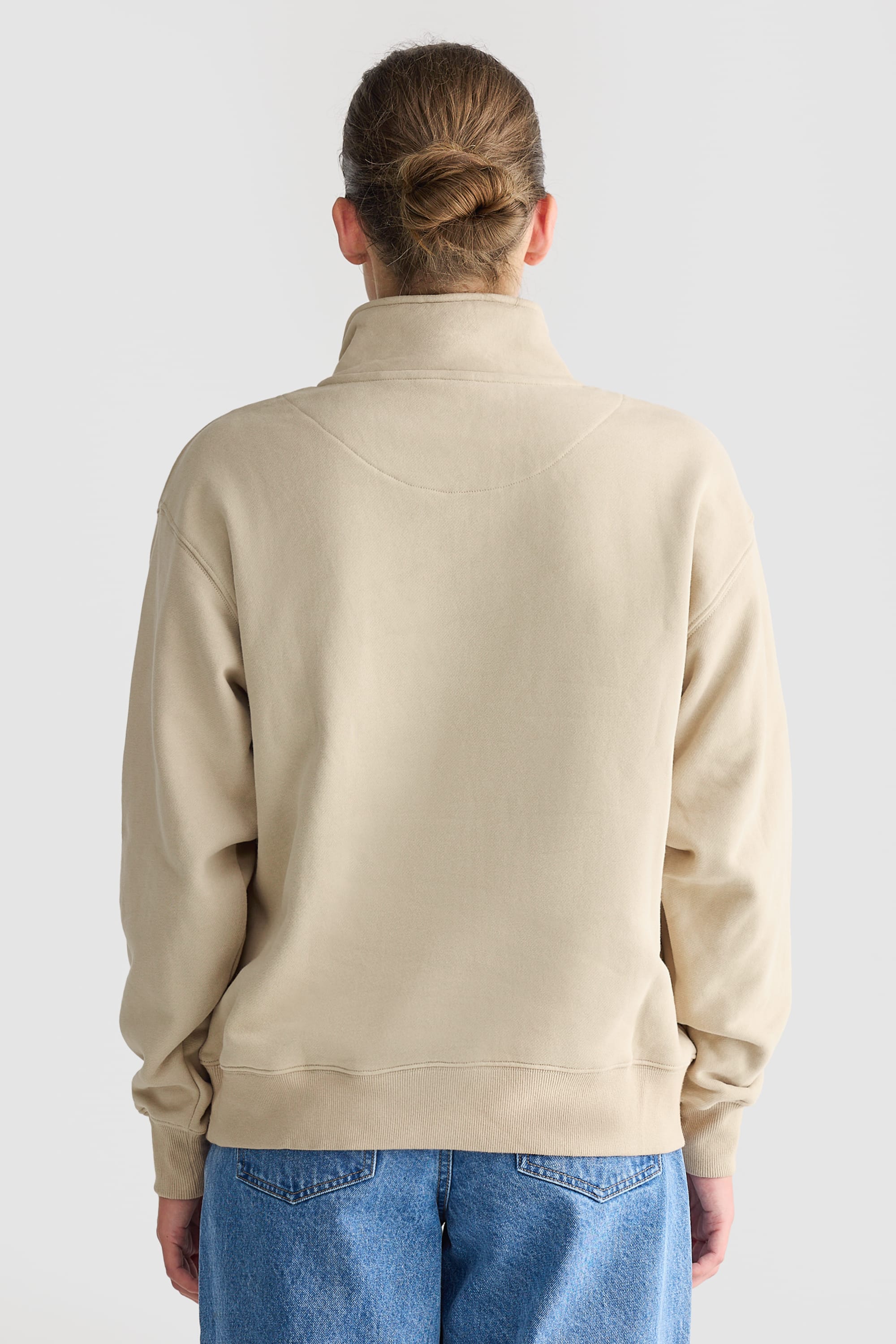 Logo Quarter Zip Taupe - Image 4