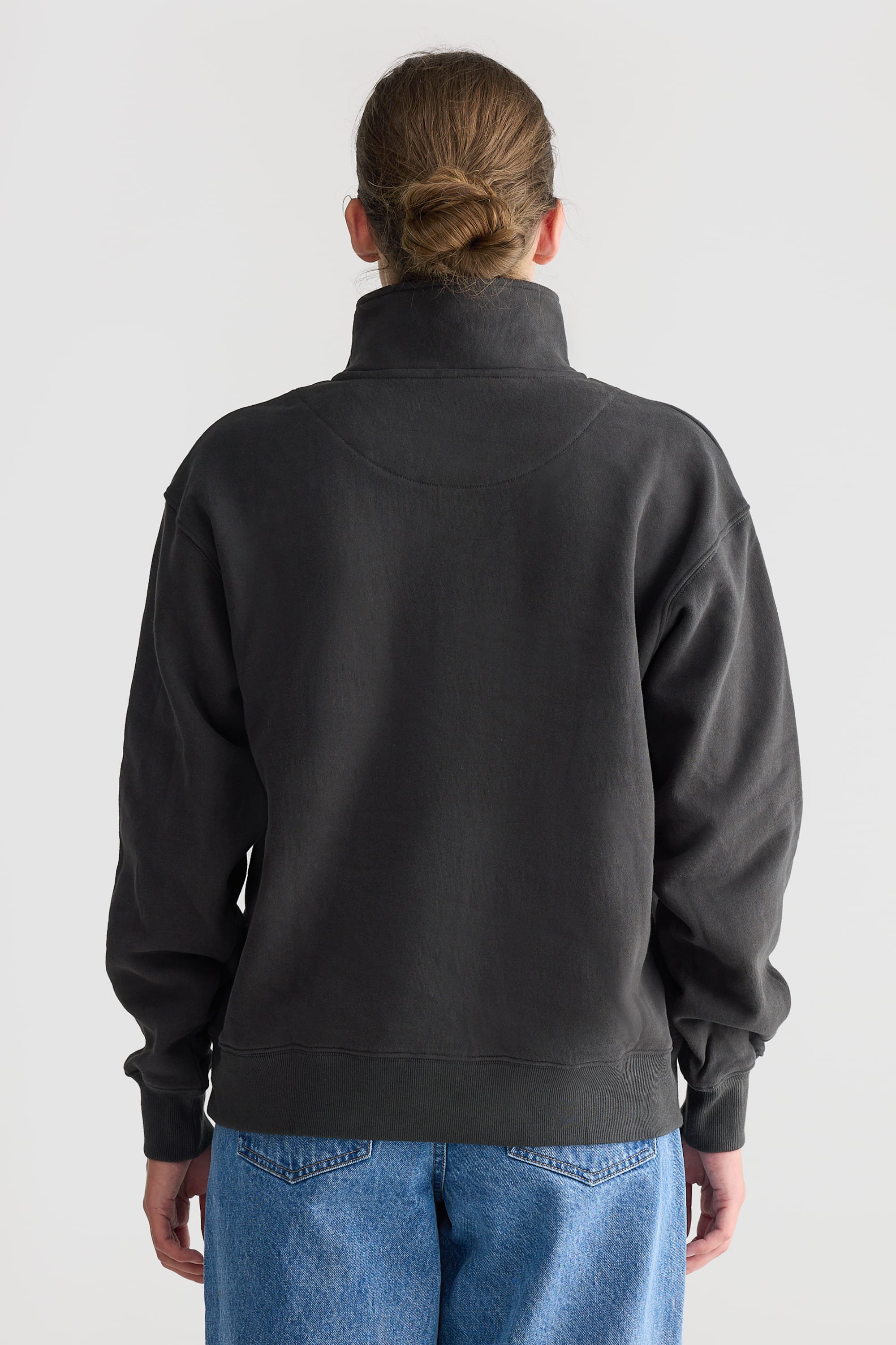 Logo Quarter Zip Washed Black - Image 5