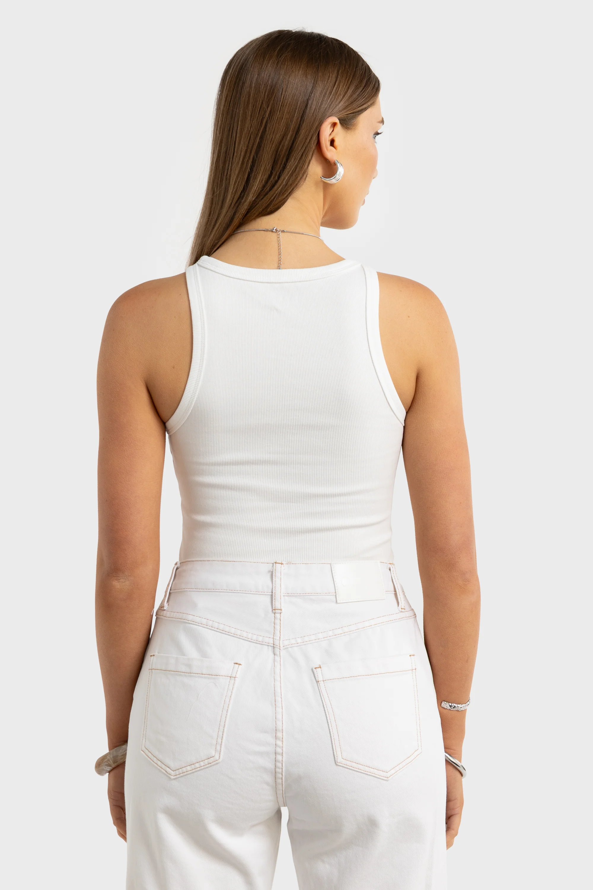 Mimi Rib Tank White - Image 3