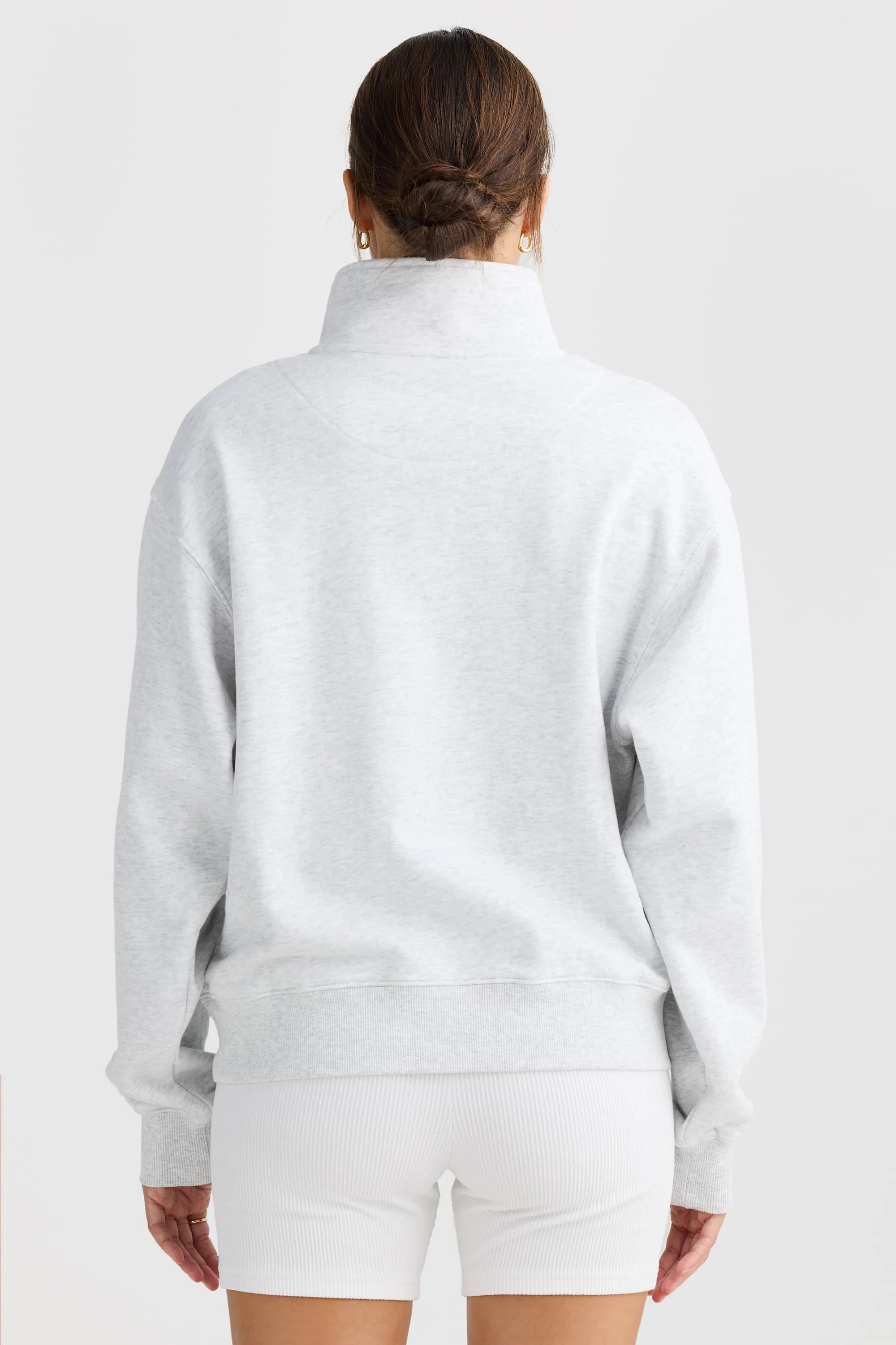 Quarter Zip White Marle - Image 4